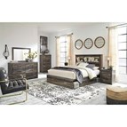 Signature Design by Ashley Drystan B211B77 8 pc Queen Bookcase Bedroom Set