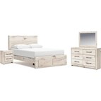 Benchcraft,Signature Design by Ashley Lawroy B2310B41 6 pc Queen Panel Bedroom Set