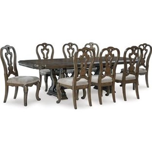 Signature Design by Ashley Maylee D947D9 9 pc Dining Set (Dining Room)