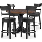Signature Design by Ashley Valebeck D546D25 5 pc Counter Height Dining Set
