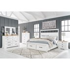 Benchcraft Ashbryn B844B9 6 pc King Panel Storage Bedroom Set