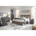 Signature Design by Ashley Drystan B211B110 7 pc King Bookcase Bedroom Set