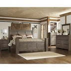 Signature Design by Ashley Juararo B251B35 6 pc King Poster Bedroom Set