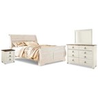 Signature Design by Ashley Willowton B267B62 6 pc King Sleigh Bedroom Set