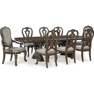 Signature Design by Ashley Maylee D947D11 9 pc Dining Set (Dining Room)