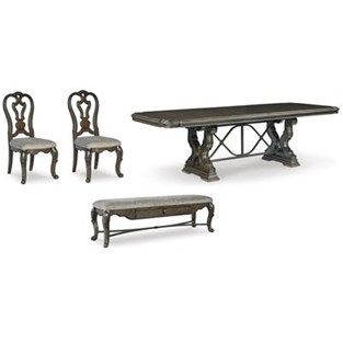 Signature Design by Ashley Maylee D947D12 4 pc Dining Set (Dining Room)