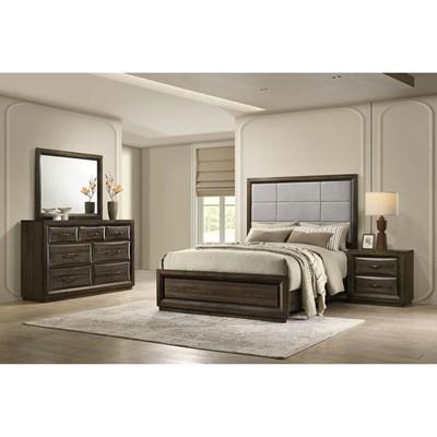 Coaster Furniture Ensemble de chambre à coucher 215971KE-S4 de 6 pièces (Très grand lit à panneaux)