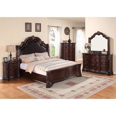 Crown Mark Ensemble de chambre à coucher Sheffield B1100 de 7 pièces (très grand lit)