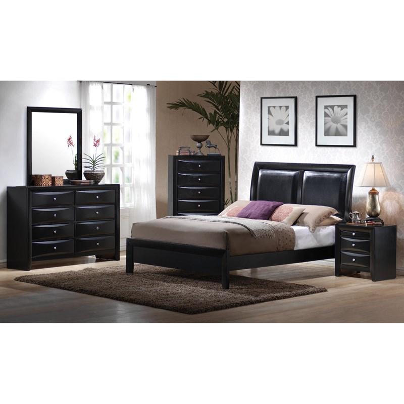 Large Picture of Briana 200701Q 6 pc Queen Upholstered Bedroom Set
