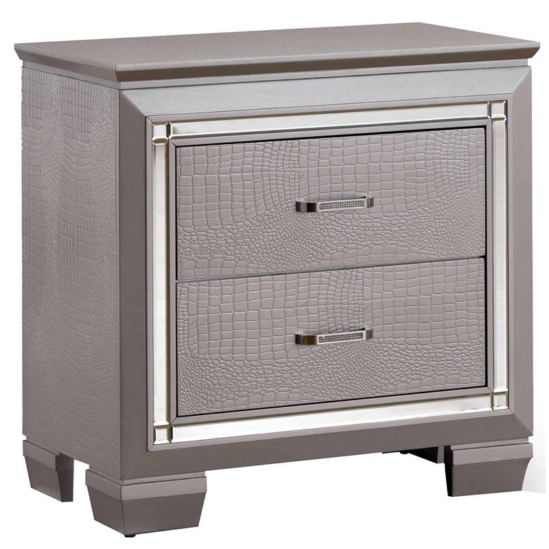 Large Picture of Bellanova CM7979SV 6 pc California King Upholstered Panel Bedroom Set