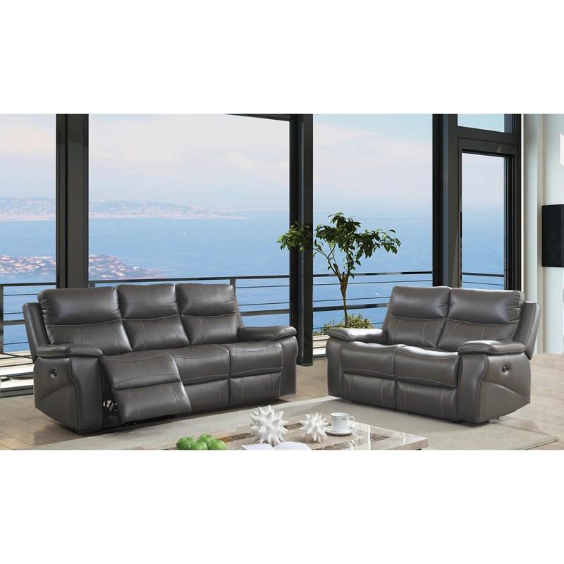 Furniture of America Ensemble de salle de séjour Lila CM6540 de 2 pièces inclinables
