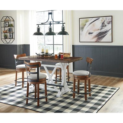Signature Design by Ashley Valebeck D546D5 5 pc Counter Height Dining Set
