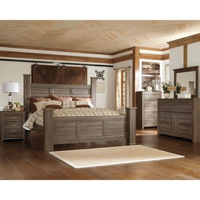 Signature Design by Ashley Juararo B251 6 pc King Poster Bedroom Set