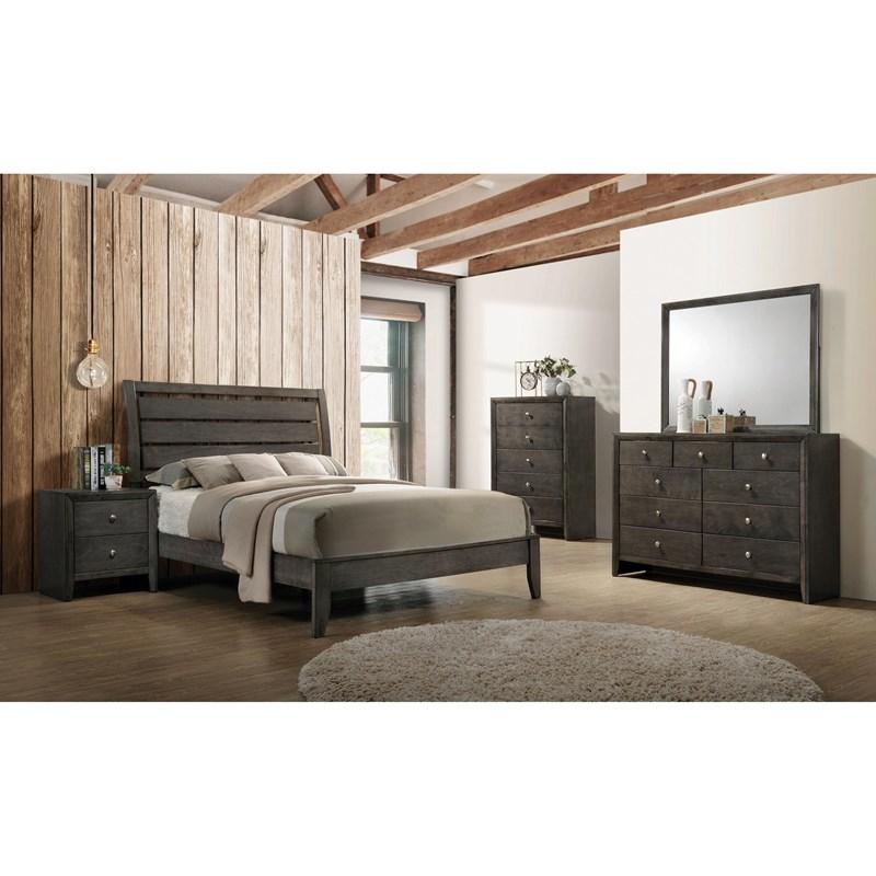 Large Picture of Serenity 215841KE 6 pc King Panel Bedroom Set