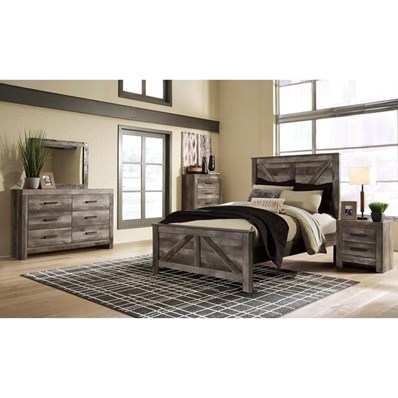 Signature Design by Ashley Wynnlow B440 5 pc Queen Crossbuck Panel Bedroom Set