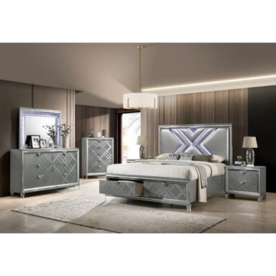 Furniture of America Emmeline FOA7147 7 pc Queen Panel Bedroom Set