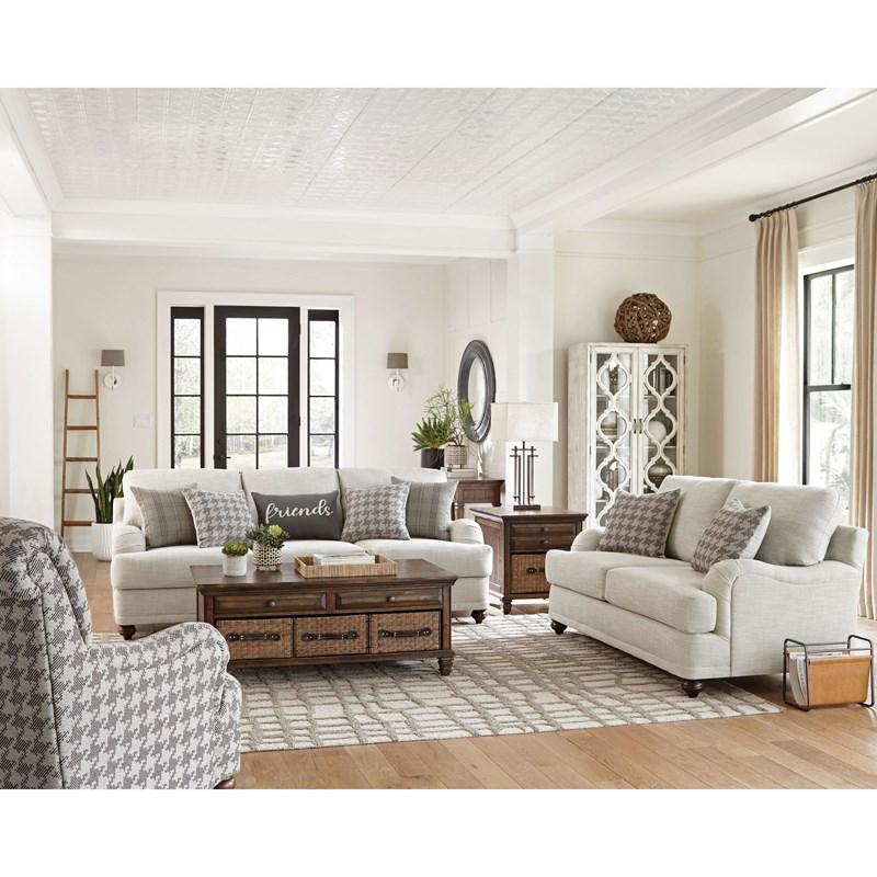 Large Picture of Glenn 511094 3 pc Stationary Living Room Set