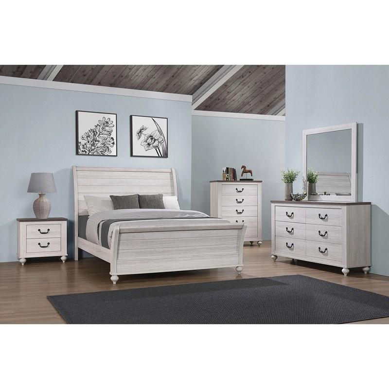 Large Picture of Stillwood 223281Q 6 pc Queen Sleigh Bedroom Set