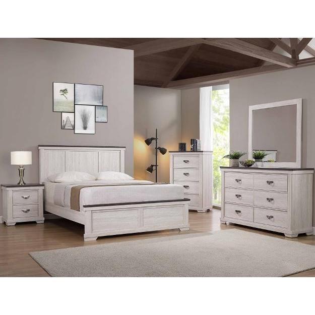 Crown Mark Leighton B8180 6 pc Twin Panel Bedroom Set