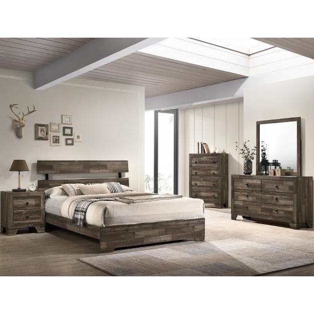 Large Picture of Atticus B6980 7 pc Full Panel Bedroom Set