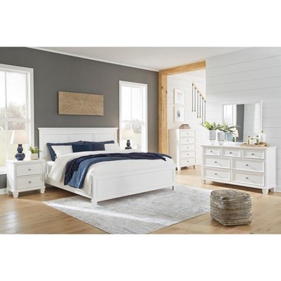 Signature Design by Ashley Fortman B680 7 pc Queen Panel Bedroom Set