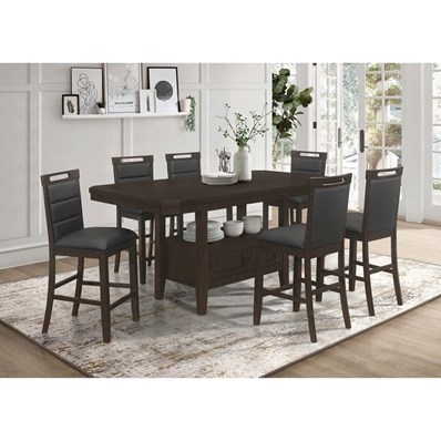 Coaster Furniture Prentiss 193108-S7 7 pc Counter Height Dining Set