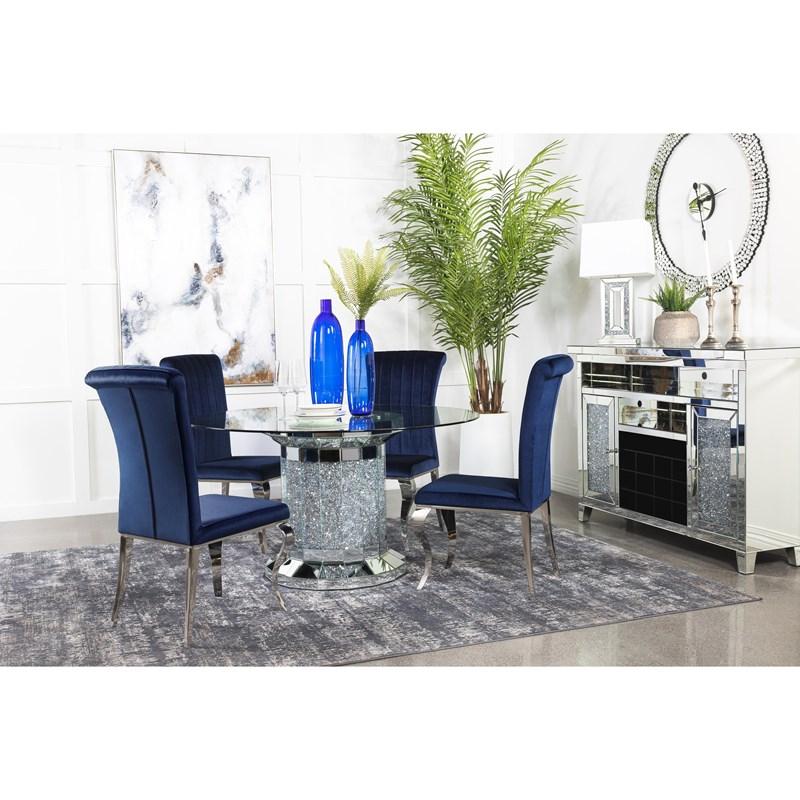 Large Picture of Ellie 115551-S5B 5 pc Dining Set