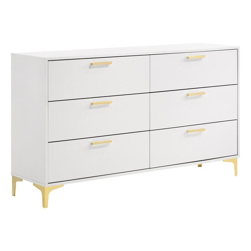 Large Picture of Kendall 224401KE-S4 6 pc King Upholstered Bedroom Set