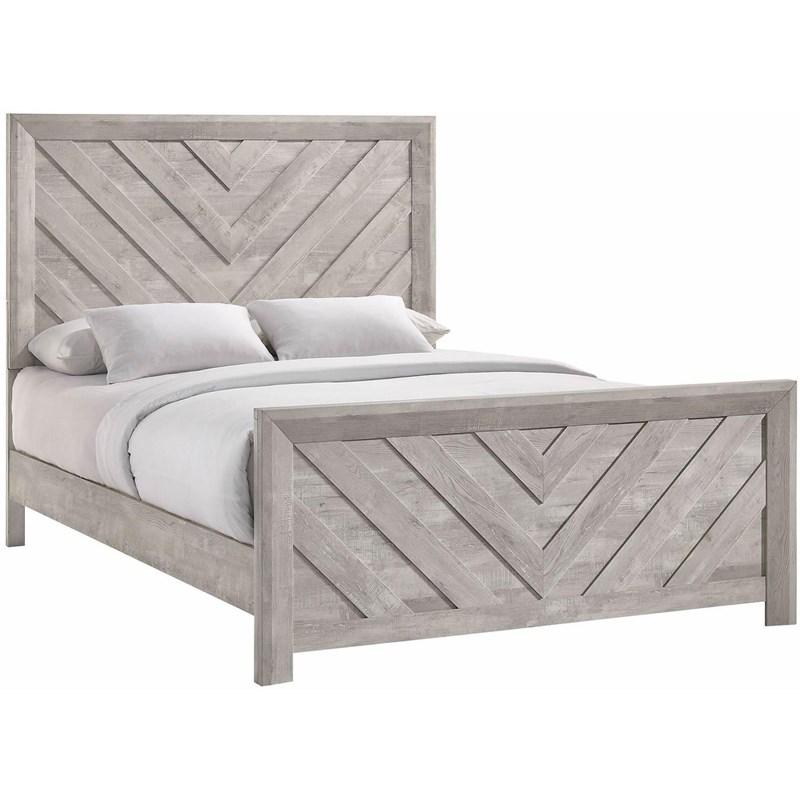 Large Picture of Ellen EL700 7 pc Queen Panel Bedroom Set