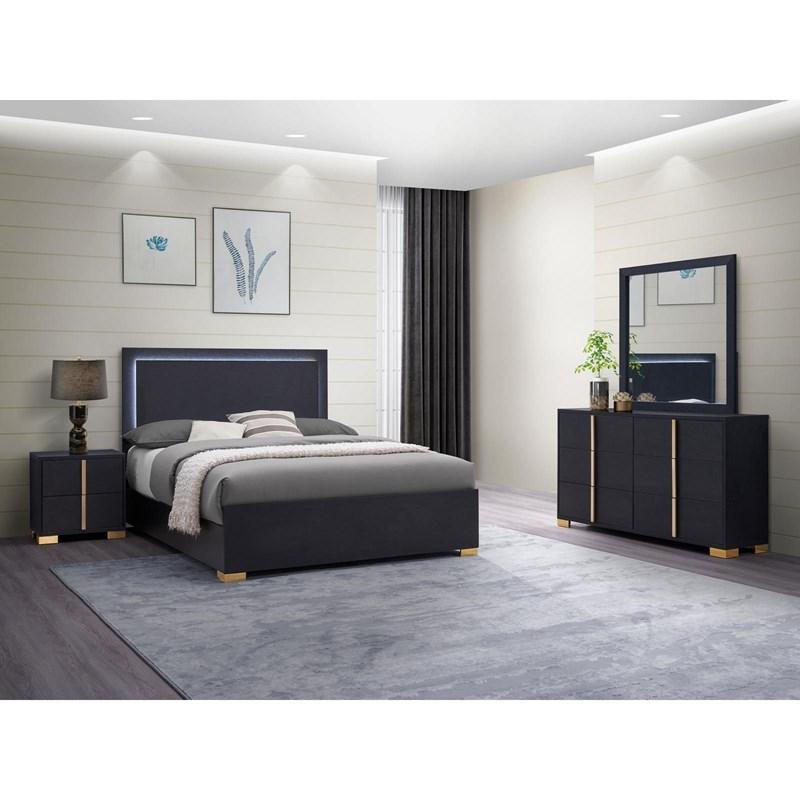 Coaster Furniture Ensemble de chambre à coucher Marceline 222831F-S4 de 6 pièces (lit double à panneaux)