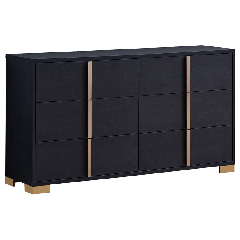 Large Picture of Ensemble de chambre à coucher Marceline 222831F-S4 de 6 pièces (lit double à panneaux)