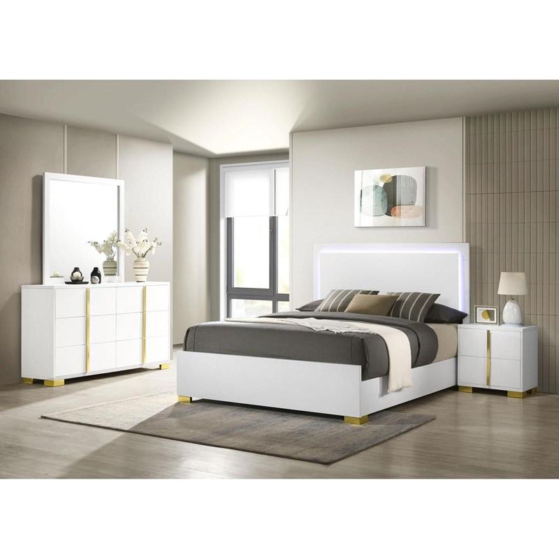 Large Picture of Marceline 222931KE-S4 6 pc King Panel Bedroom Set