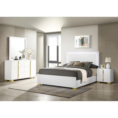 Coaster Furniture Marceline 222931KE-S4 6 pc King Panel Bedroom Set