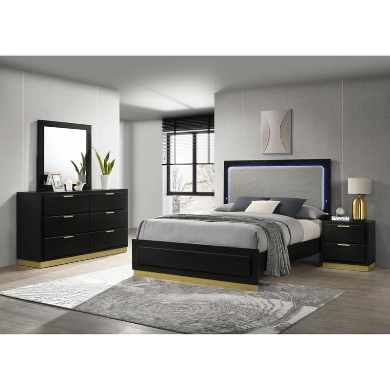 Large Picture of Caraway 224781Q-S4 6 pc Queen Panel Bedroom Set