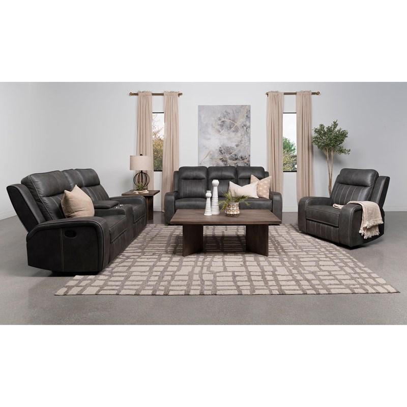 Coaster Furniture Ensemble de salle de séjour Raelynn 603191-S3 de 3 pièces (inclinable)
