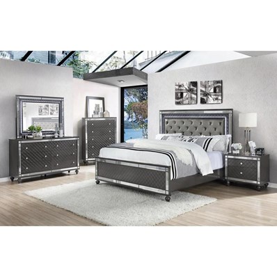 Crown Mark Refino B1670 7 pc Queen Panel Bedroom Set