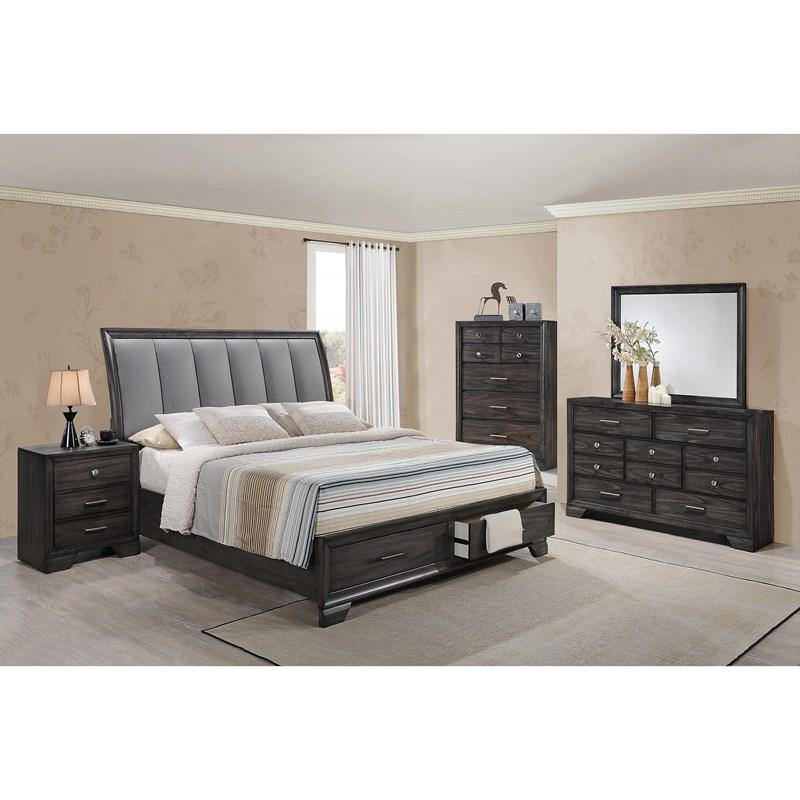 Large Picture of Jaymes B6580 7 pc Queen Sleigh Storage Bedroom Set