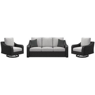 Signature Design by Ashley Beachcroft P792P8 3 pc Outdoor Seating Set