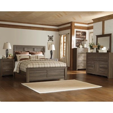 Signature Design by Ashley Juararo B251B40 7 pc California King Panel Bedroom Set
