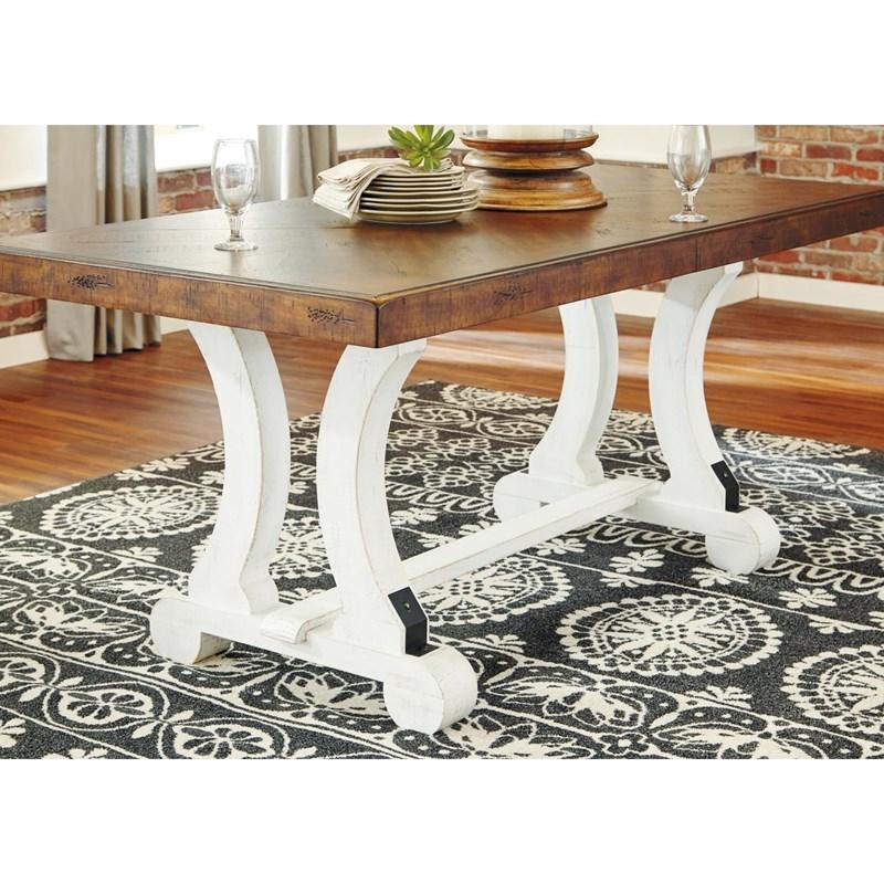 Large Picture of Valebeck D546D7 9 pc Dining Set
