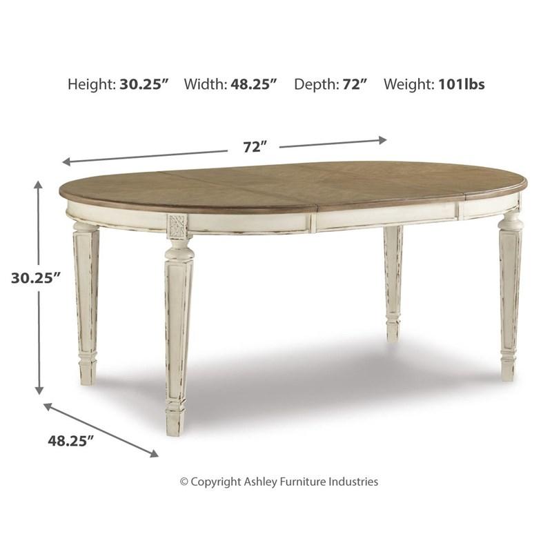 Large Picture of Realyn D743D15 9 pc Dining Set