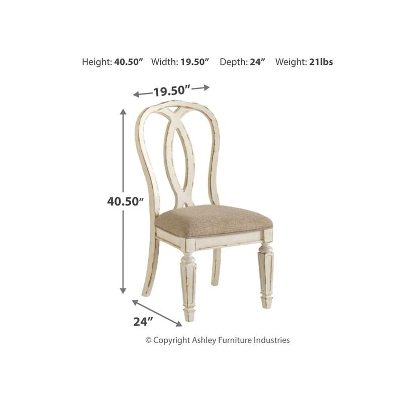 Large Picture of Realyn D743D15 9 pc Dining Set