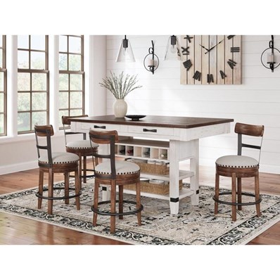 Signature Design by Ashley Valebeck D546D23 5 pc Counter Height Dining Set