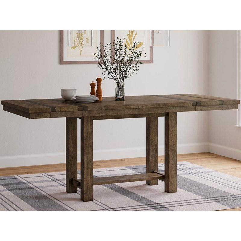 Large Picture of Signature Design by Ashley Moriville D631D12 9 pc Counter Height Dining Set
