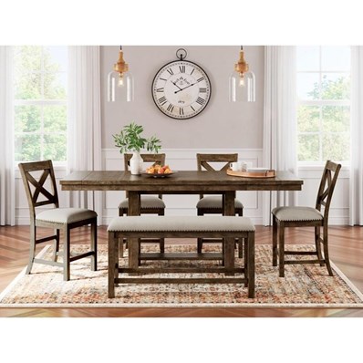 Signature Design by Ashley Moriville D631D3 6 pc Counter Height Dining Set