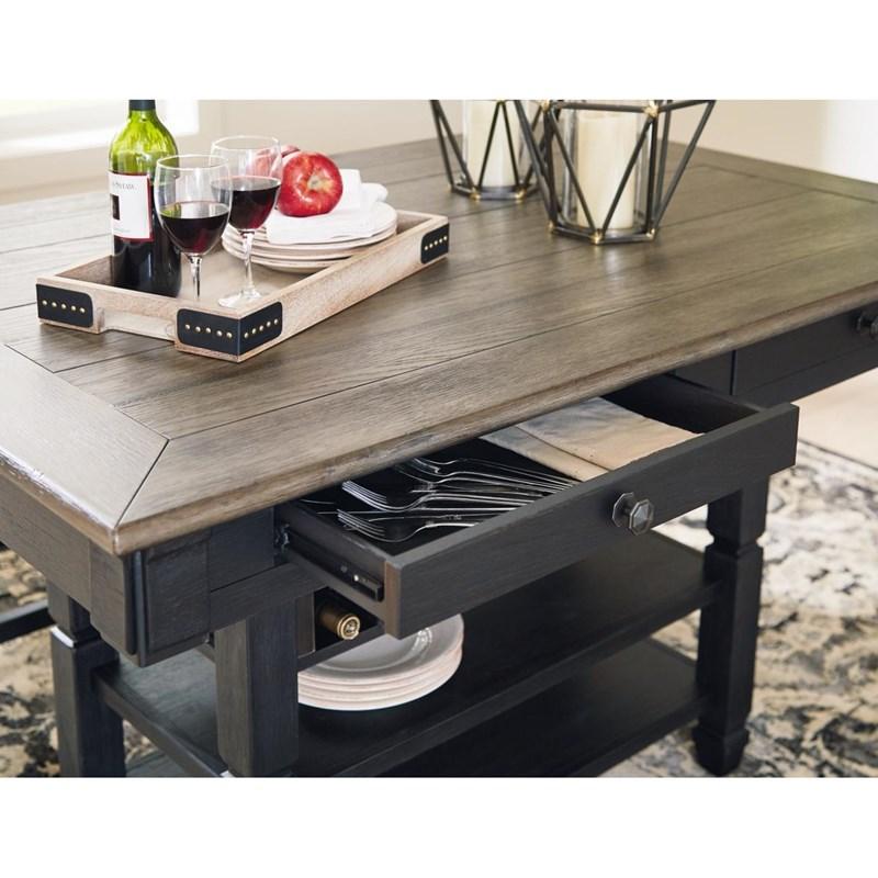 Large Picture of Tyler Creek D736D14 3 pc Counter Height Dining Set