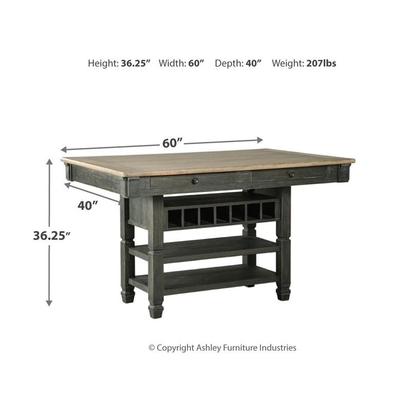 Large Picture of Tyler Creek D736D14 3 pc Counter Height Dining Set