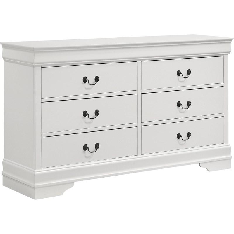 Large Picture of Louis Philippe 202441F-S5 7 pc Full Sleigh Bedroom Set