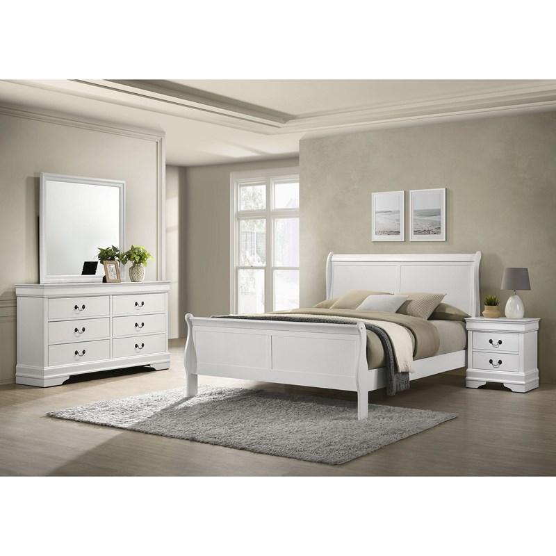 Coaster Furniture Louis Philippe 202441Q-S4 6 pc Queen Sleigh Bedroom Set