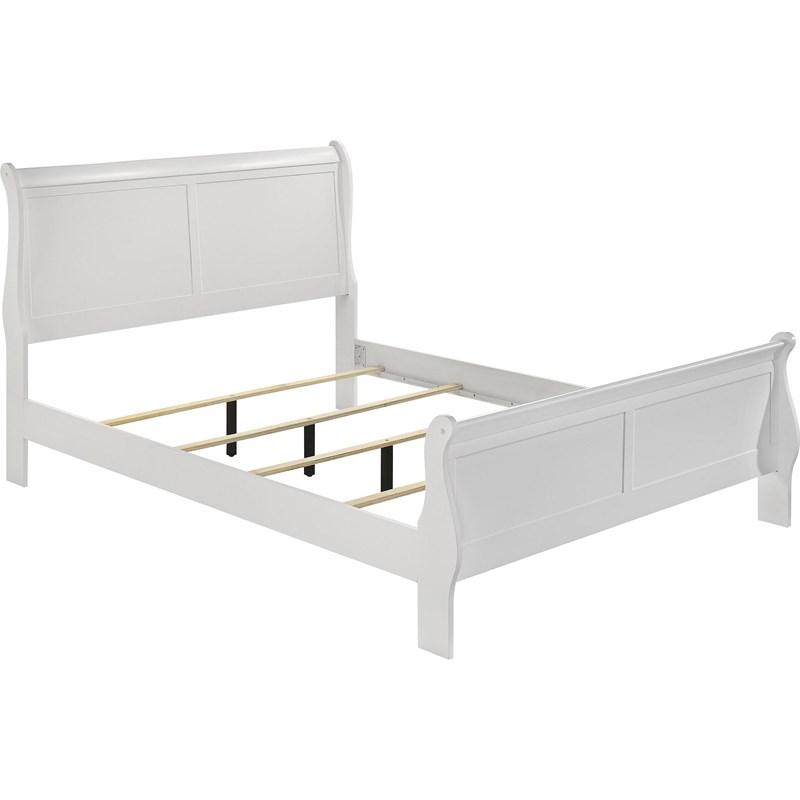 Large Picture of Louis Philippe 202441T-S4 6 pc Twin Sleigh Bedroom Set